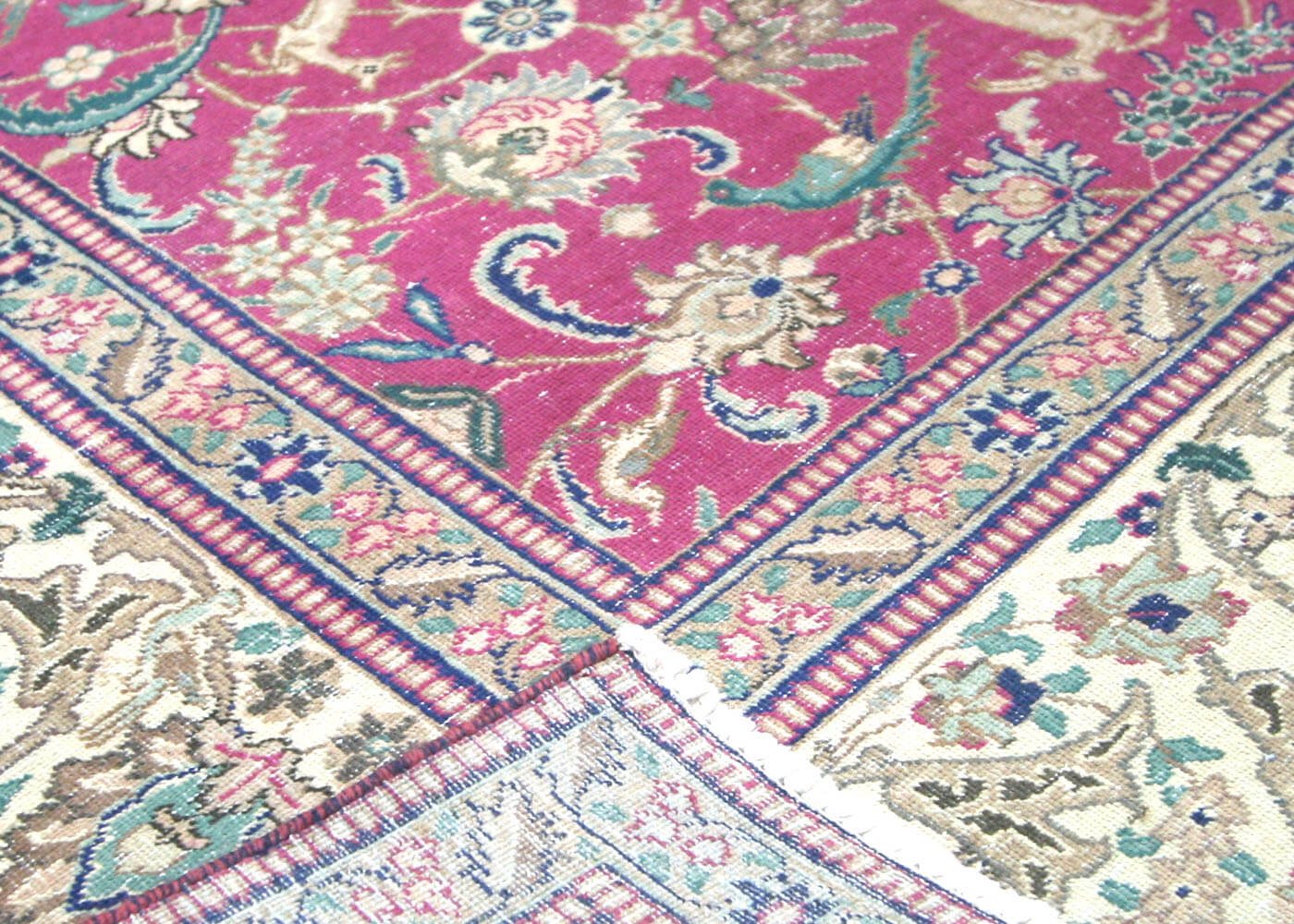 Vintage Persian Tabriz Rug - 9'3" x 11'9" - 201081