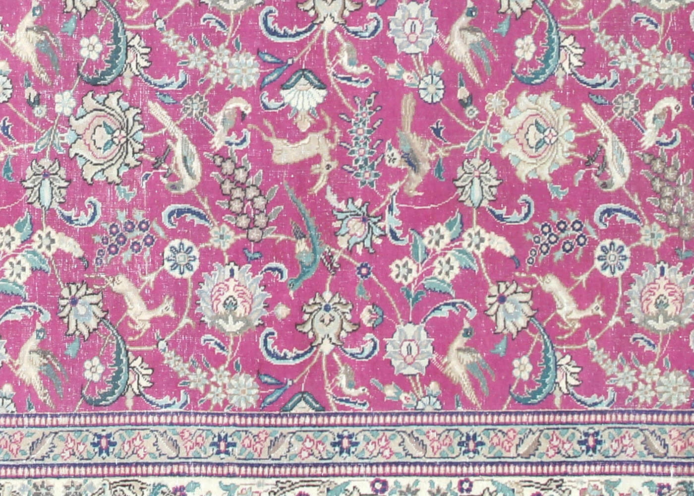Vintage Persian Tabriz Rug - 9'3" x 11'9" - 201081