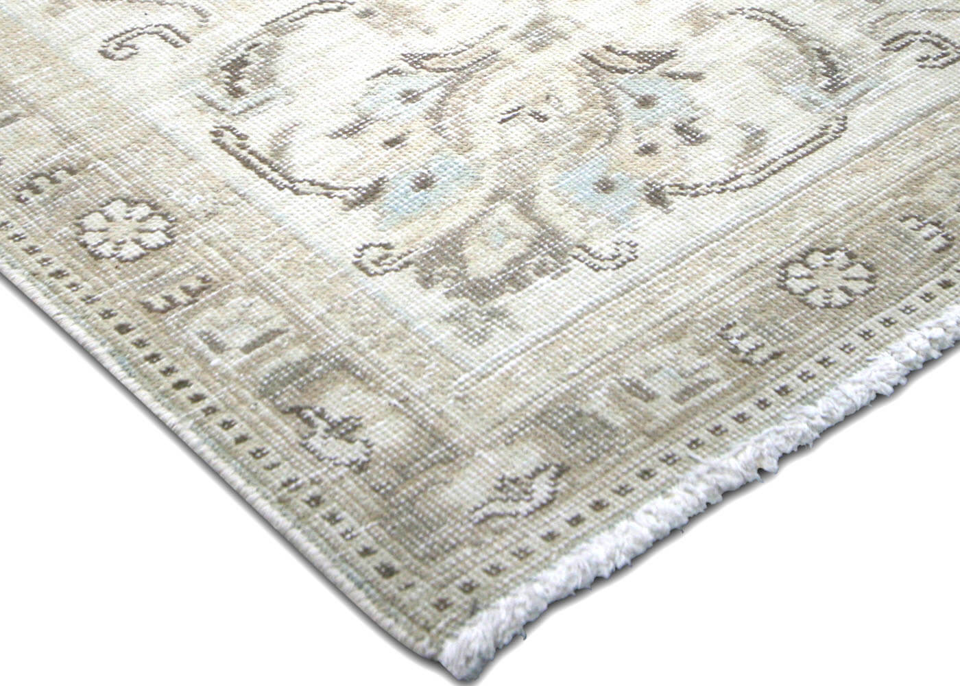Semi Antique Persian Tabriz Rug - 9'9" x 10'6" - 201085