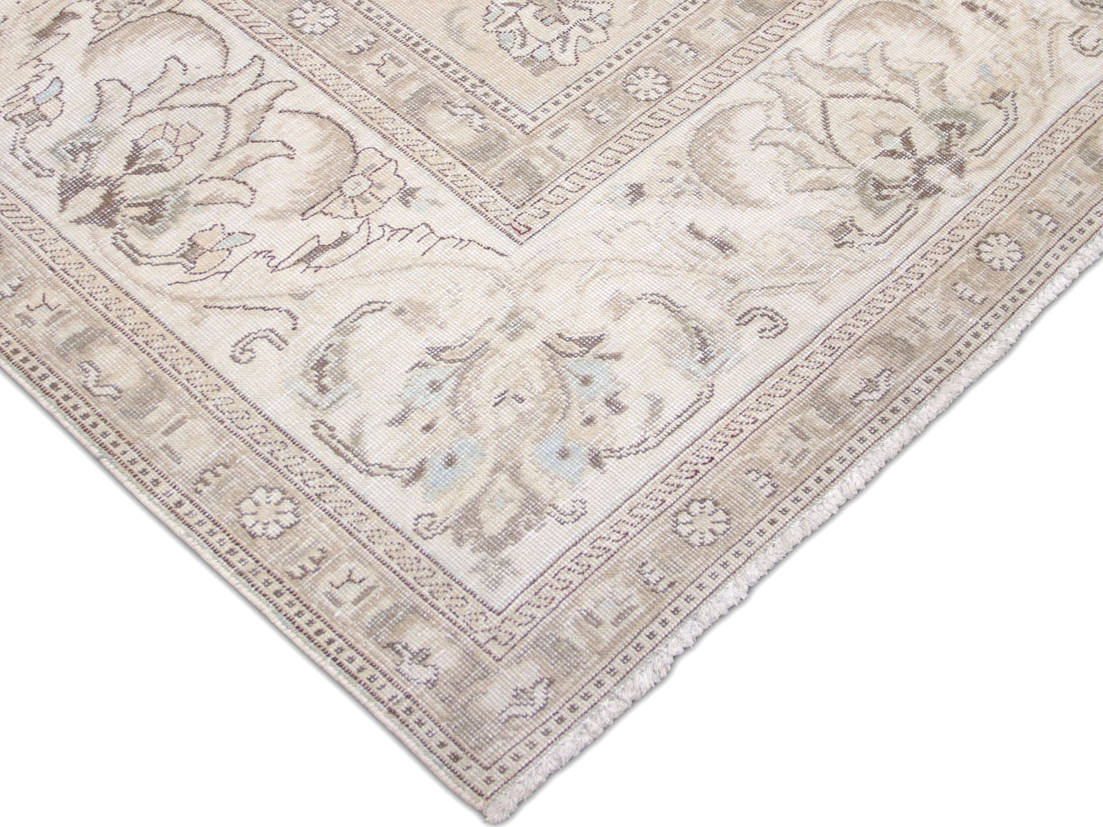 Semi Antique Persian Tabriz Rug - 9'9" x 10'6" - 201085