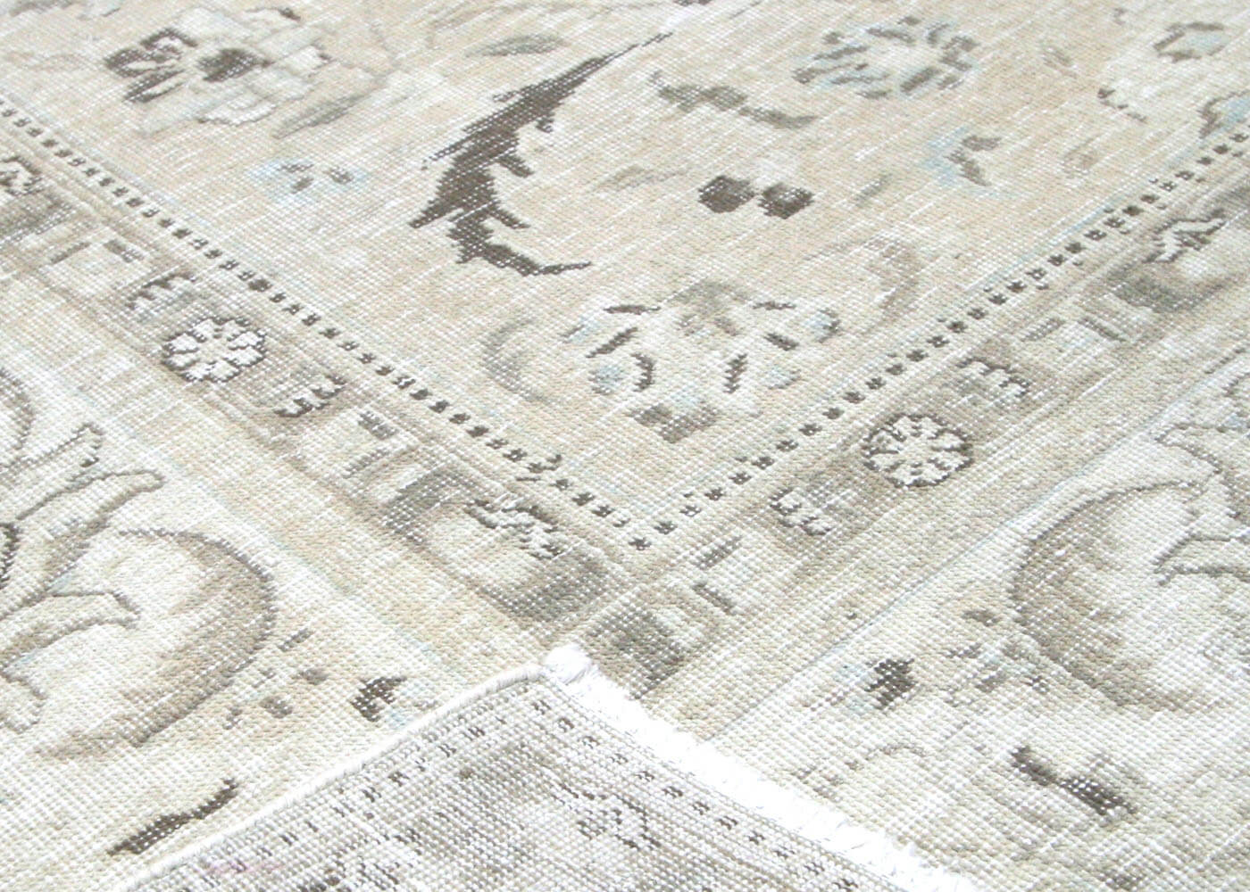 Semi Antique Persian Tabriz Rug - 9'9" x 10'6" - 201085