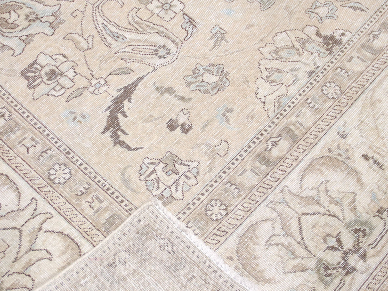 Semi Antique Persian Tabriz Rug - 9'9" x 10'6" - 201085