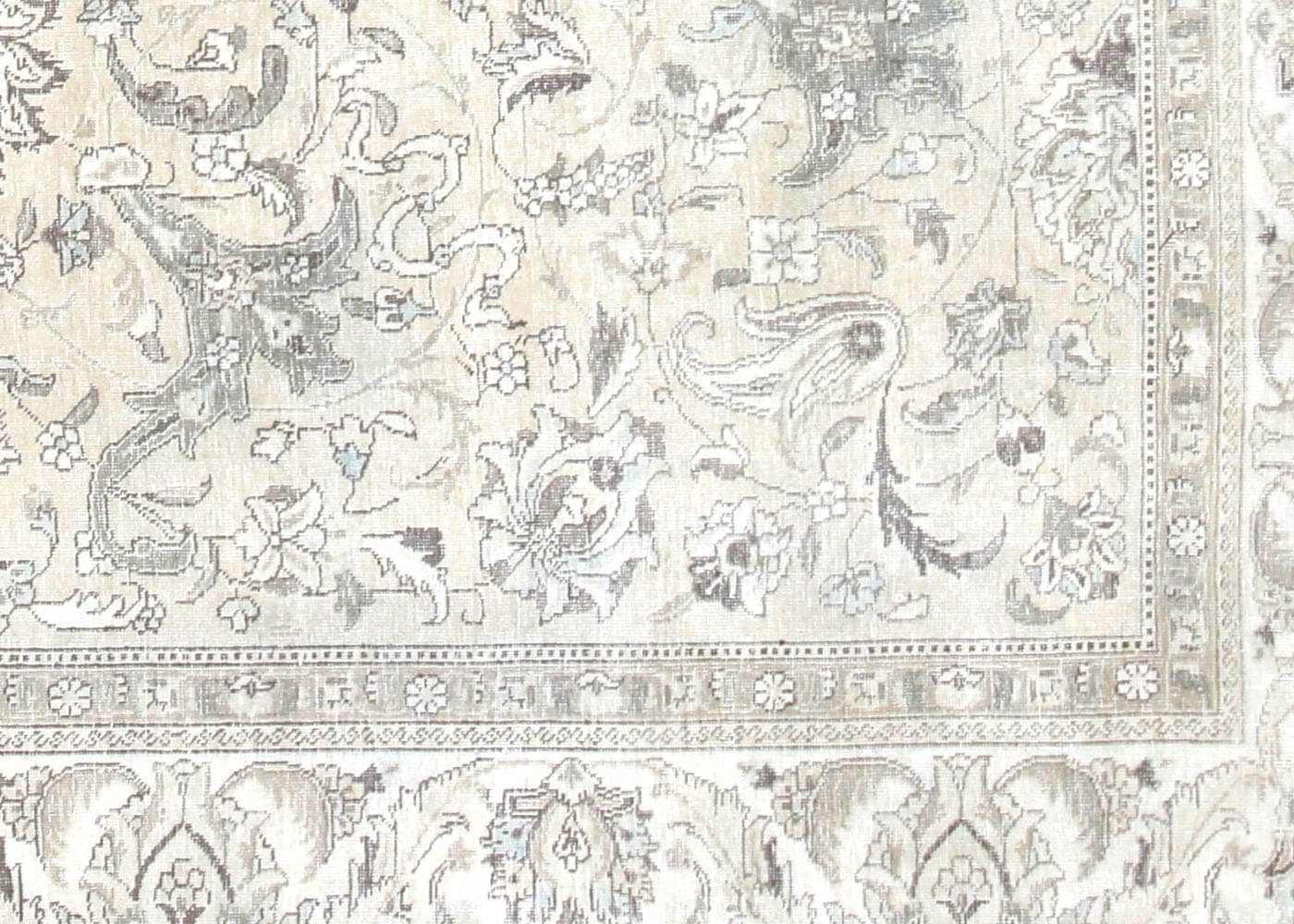 Semi Antique Persian Tabriz Rug - 9'9" x 10'6" - 201085