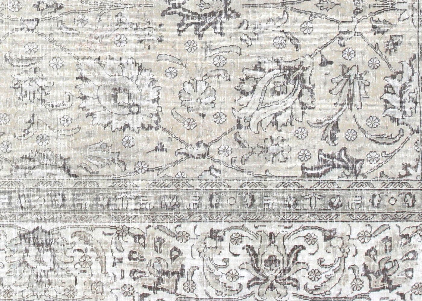 Vintage Persian Tabriz Rug - 9'6" x 10'11" - 201086