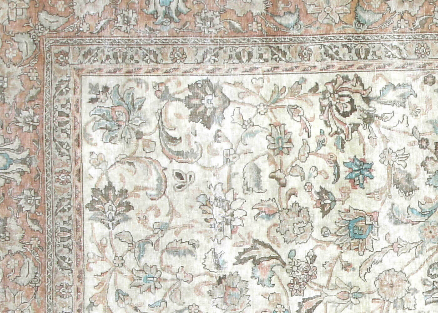 Vintage Persian Tabriz Rug - 9'9" x 12'9" - 201088