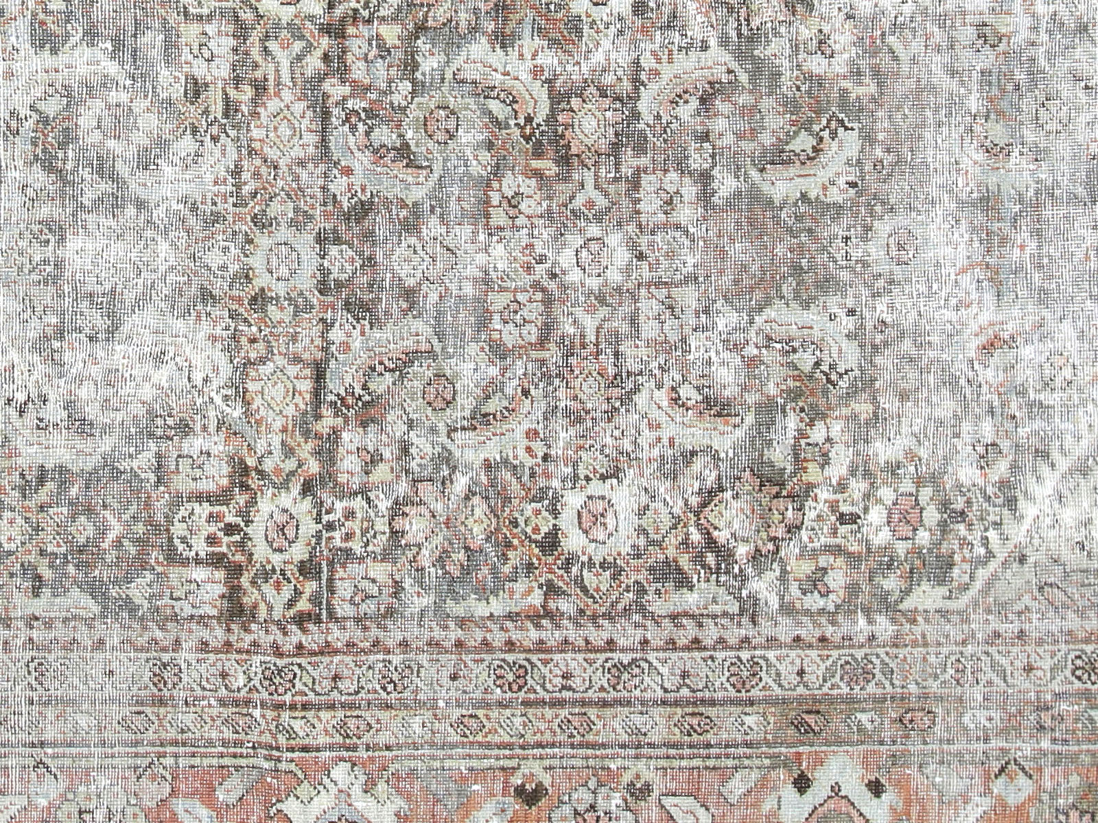 Semi Antique Persian Mahal Rug - 9'9" x 12'11"