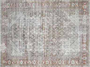 Semi Antique Persian Mahal Carpet - 9'9" x 12'11"