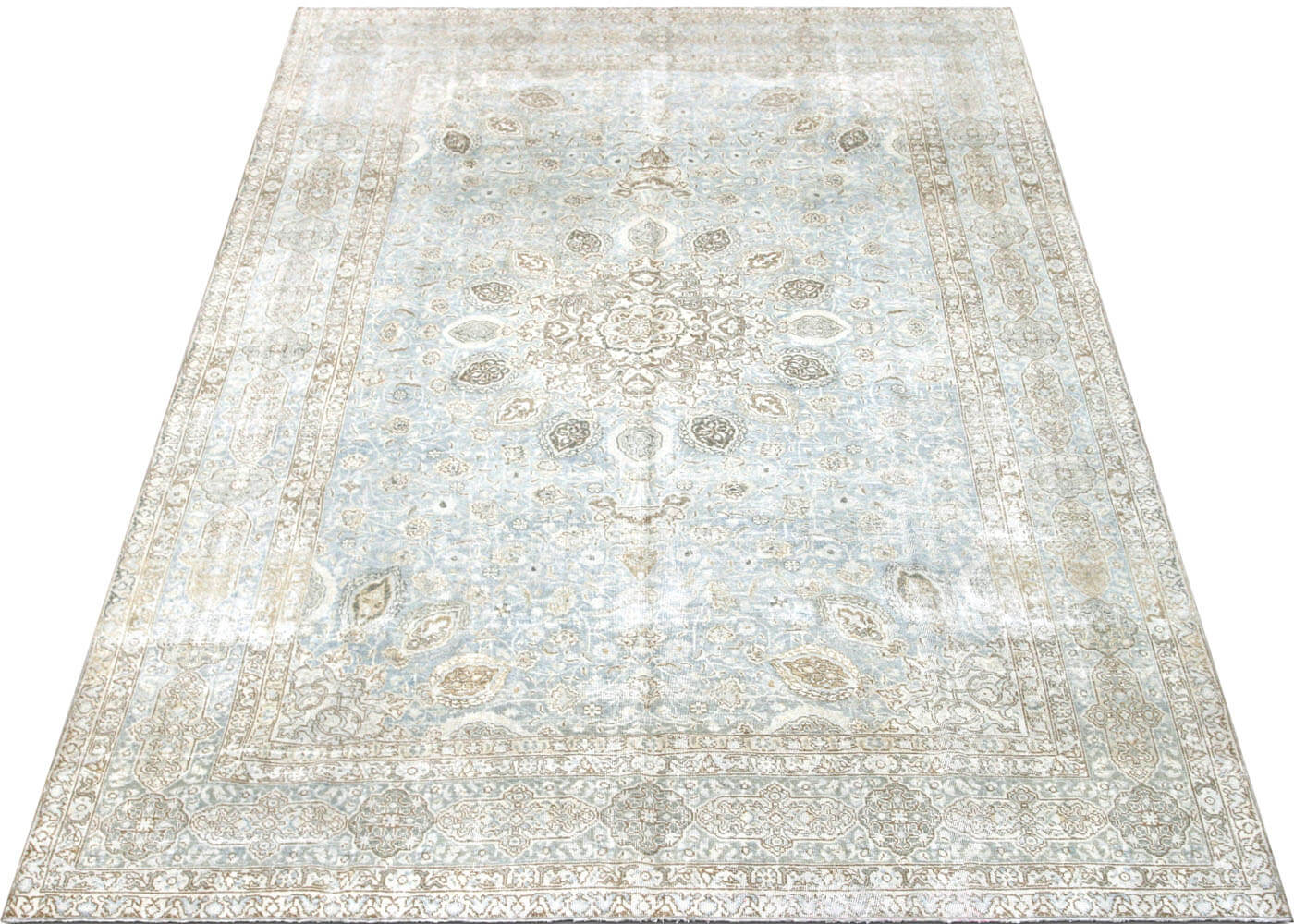 Semi Antique Persian Tabriz Rug - 7'5" x 10'10" - 201090