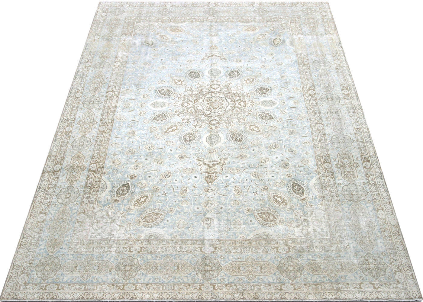 Semi Antique Persian Tabriz Rug - 7'5" x 10'10" - 201090