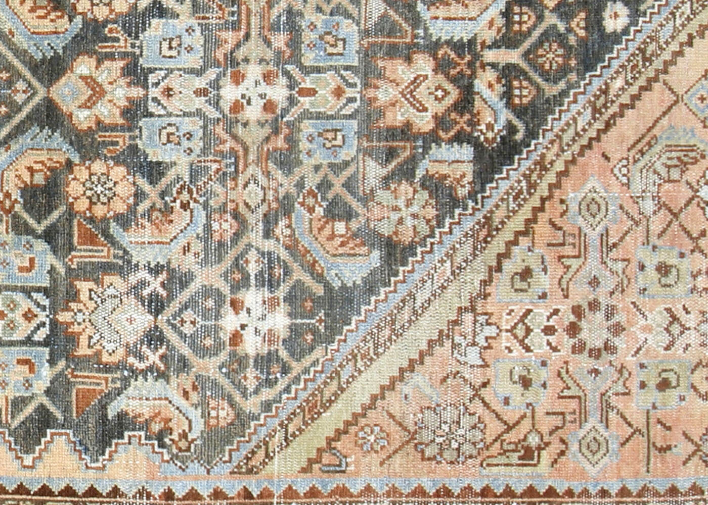 Semi Antique Persian Melayer Rug - 6'9" x 10'9" - 201092