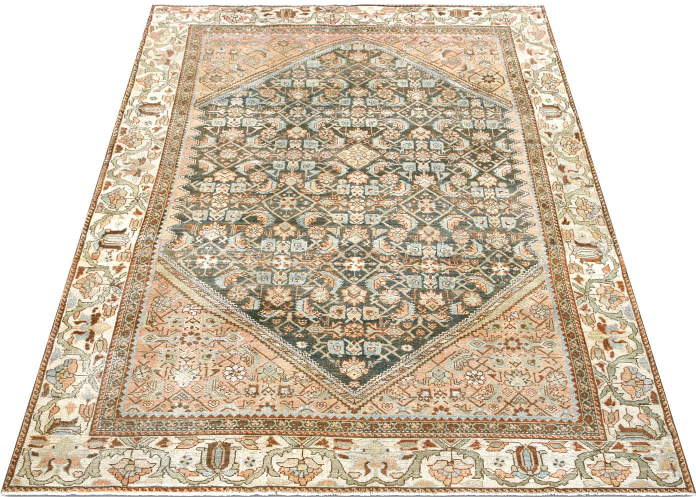 Semi Antique Persian Melayer Rug - 6'9" x 10'9" - 201092