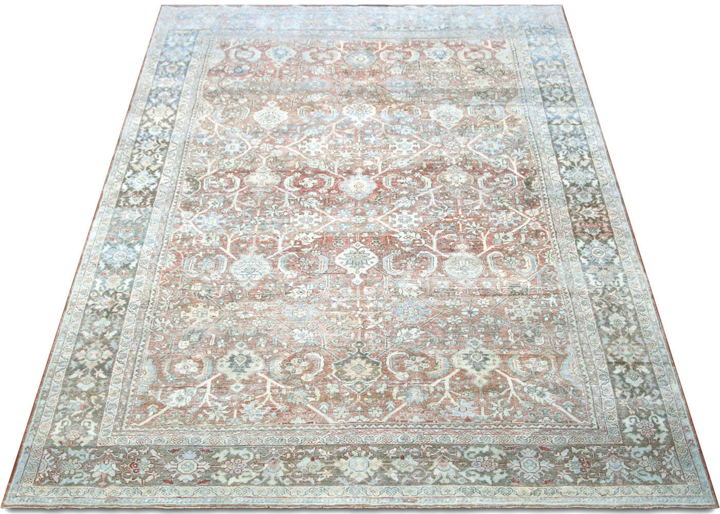 Semi Antique Persian Mahal Rug - 8'9" x 12'3" - 201095
