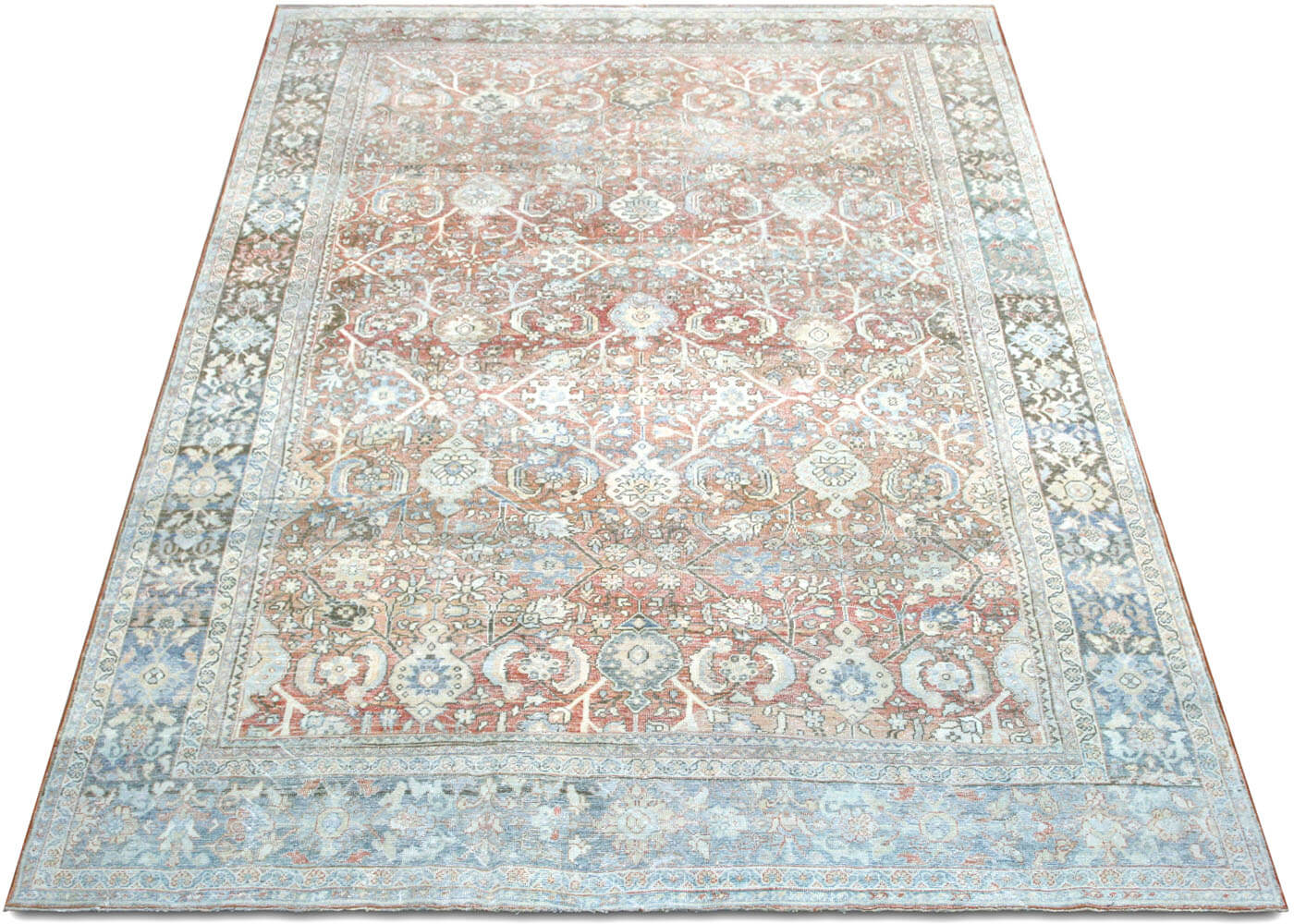 Semi Antique Persian Mahal Rug - 8'9" x 12'3" - 201095