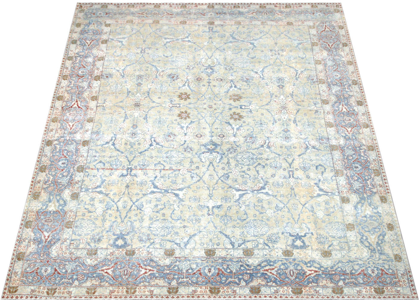 Semi Antique Persian Tabriz Rug - 8'5" x 10'9" - 201096