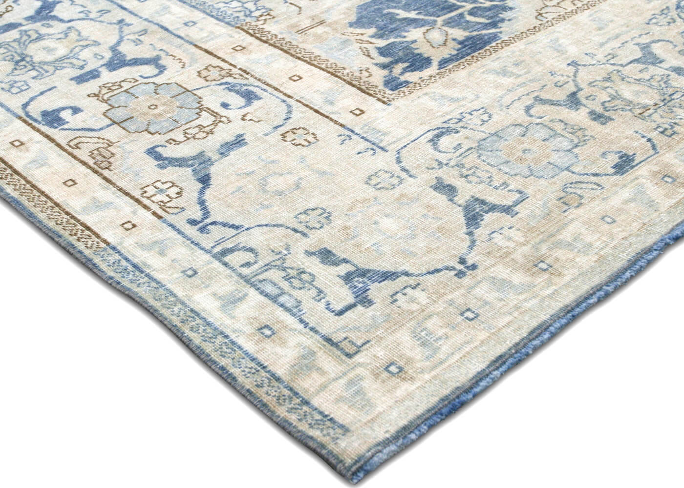 Semi Antique Persian Tabriz Rug - 9'10" x 13'1" - 201098