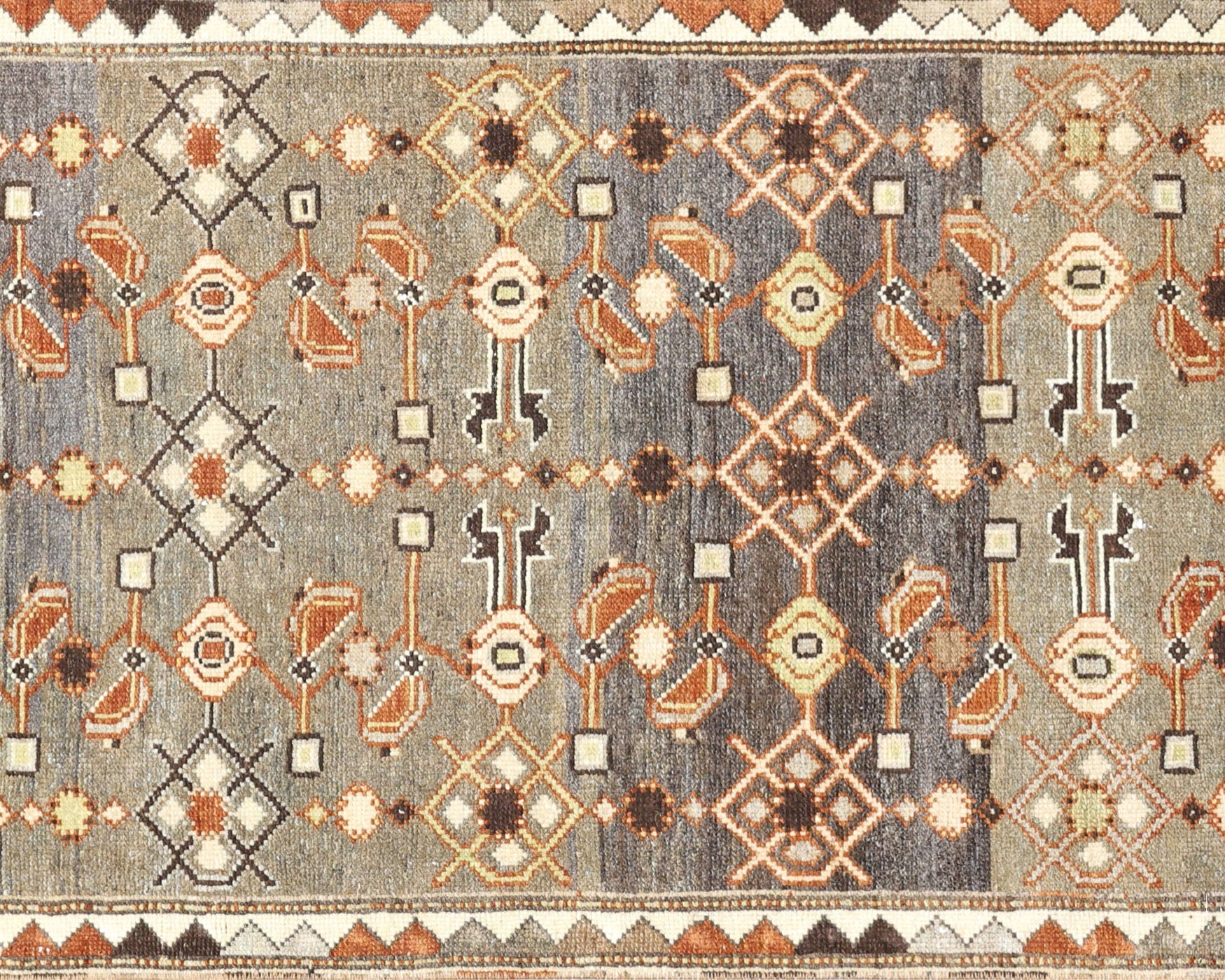 Semi Antique Persian Melayer Runner - 2'6" x 14'
