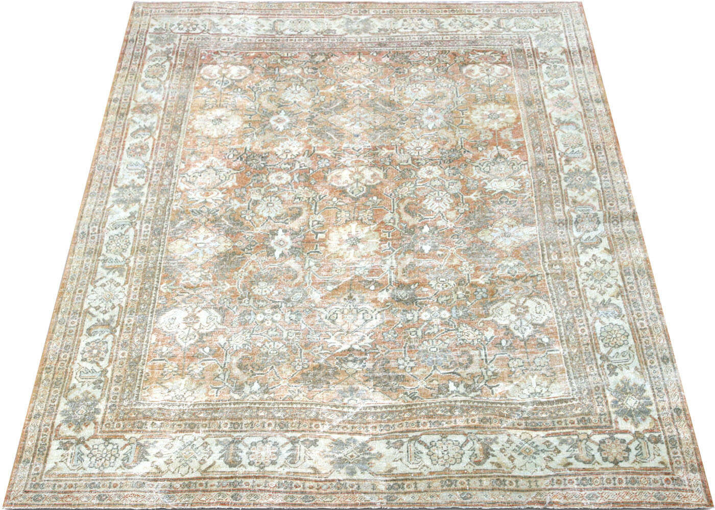 Semi Antique Persian Mahal Rug - 7'2" x 10'1" - 201110