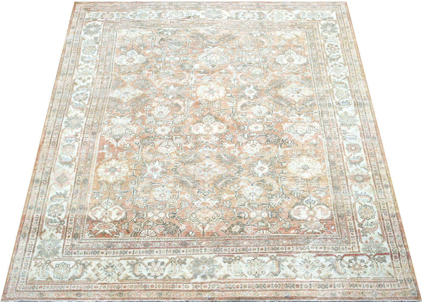 Semi Antique Persian Mahal Rug - 7'2" x 10'1" - 201110