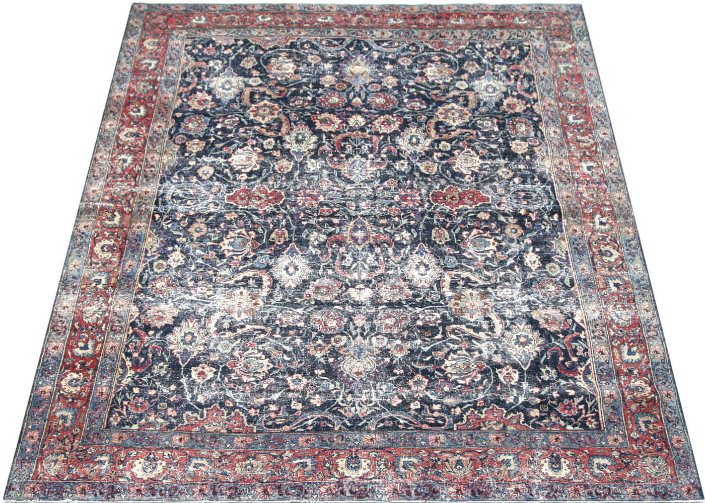 Semi Antique Persian Tabriz Rug - 8'1" x 10'4" - 201112