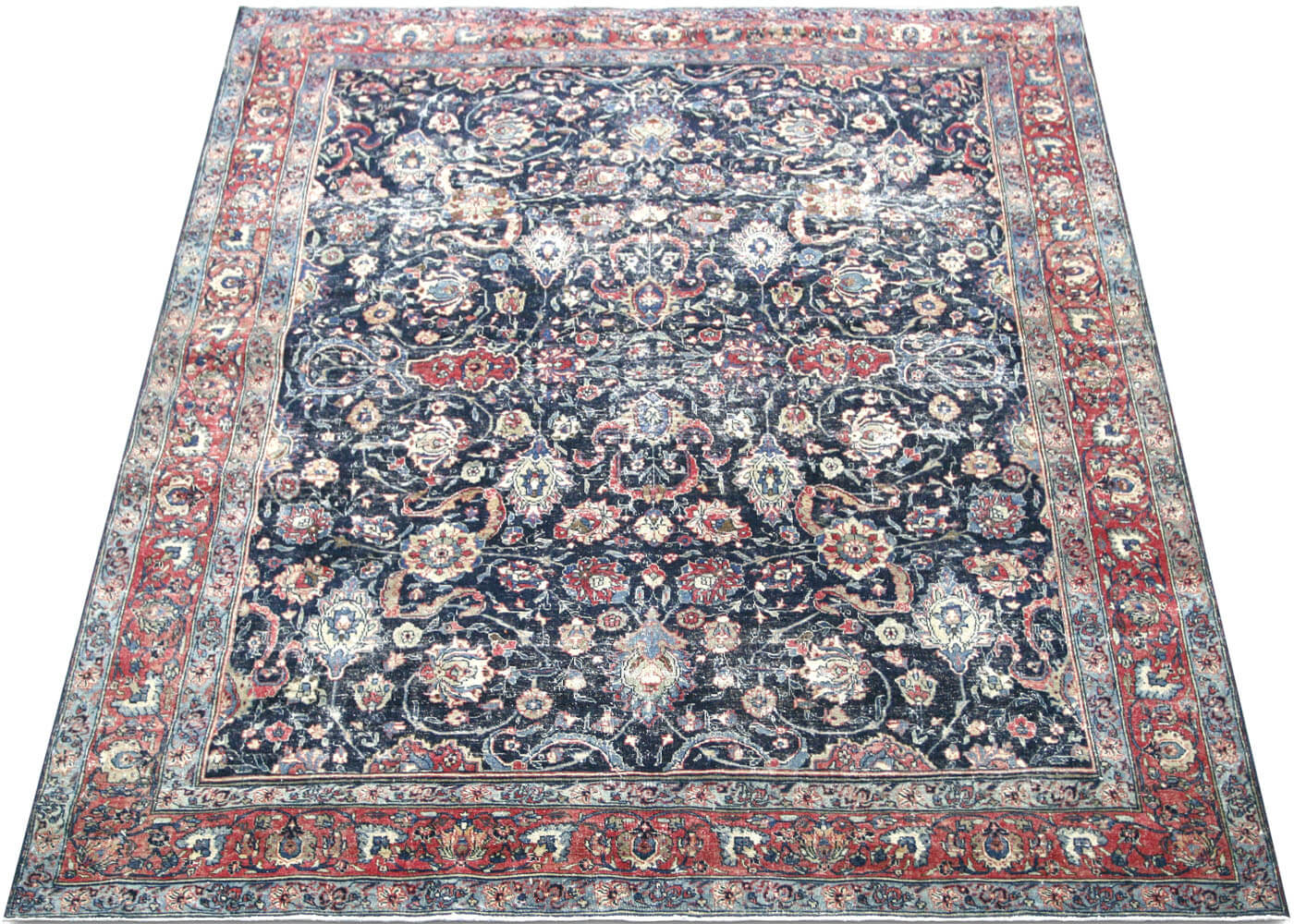 Semi Antique Persian Tabriz Rug - 8'1" x 10'4" - 201112