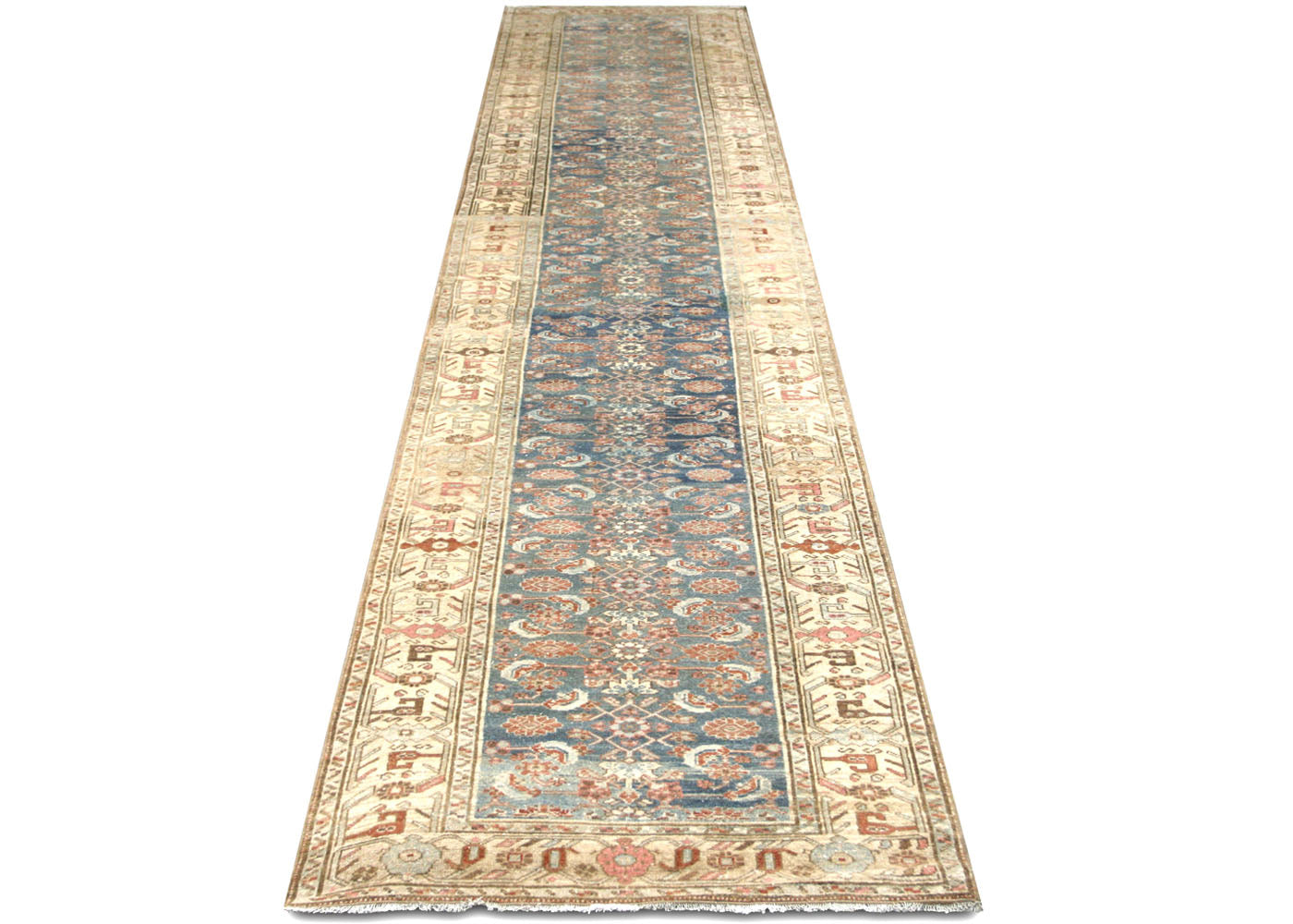 Semi Antique Persian Melayer Runner - 3'2" x 16'5" - 201116