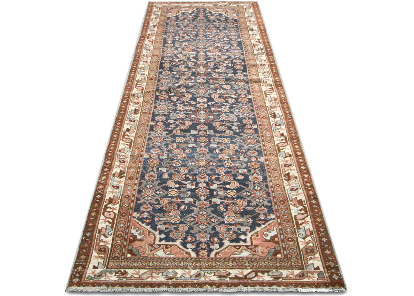 Semi Antique Persian Melayer Runner - 3'5" x 9'8" - 201119