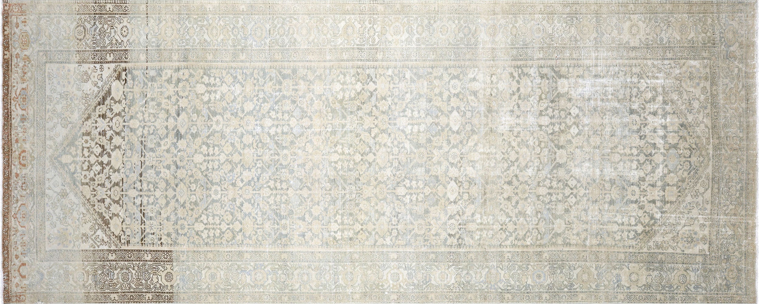 Semi Antique Persian Melayer Rug - 6'10" x 17'