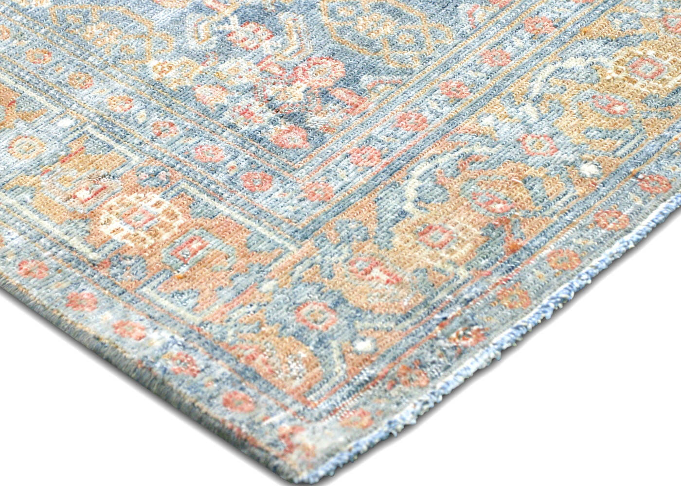 Semi Antique Persian Senne Runner - 3'5" x 19'7" - 201140