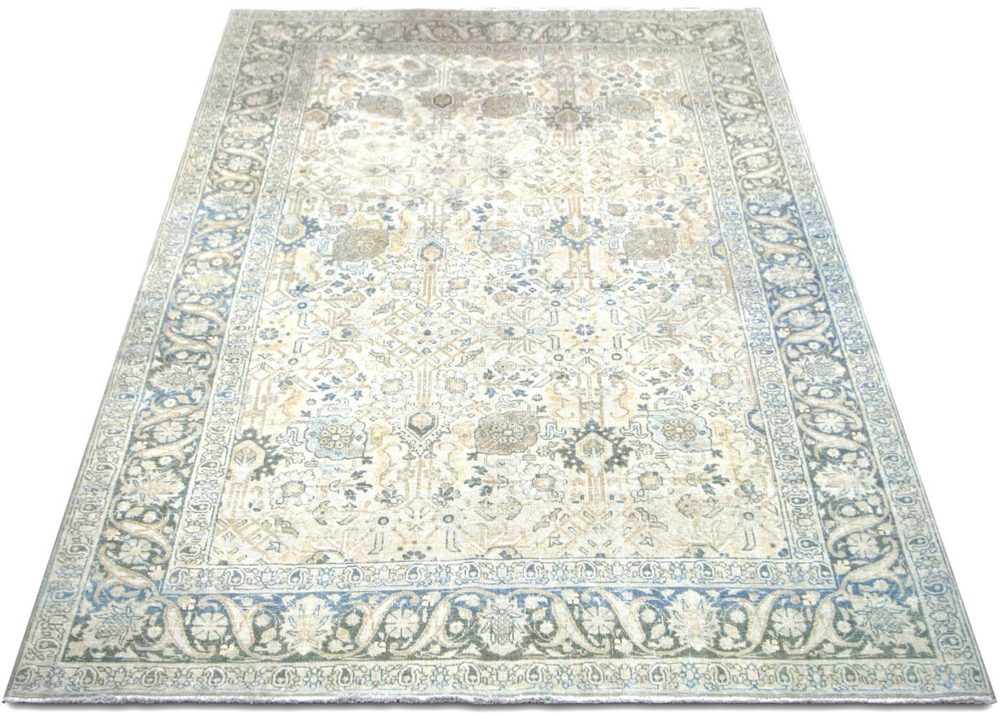 Semi Antique Persian Tabriz Rug - 5'10" x 9'3" - 201145