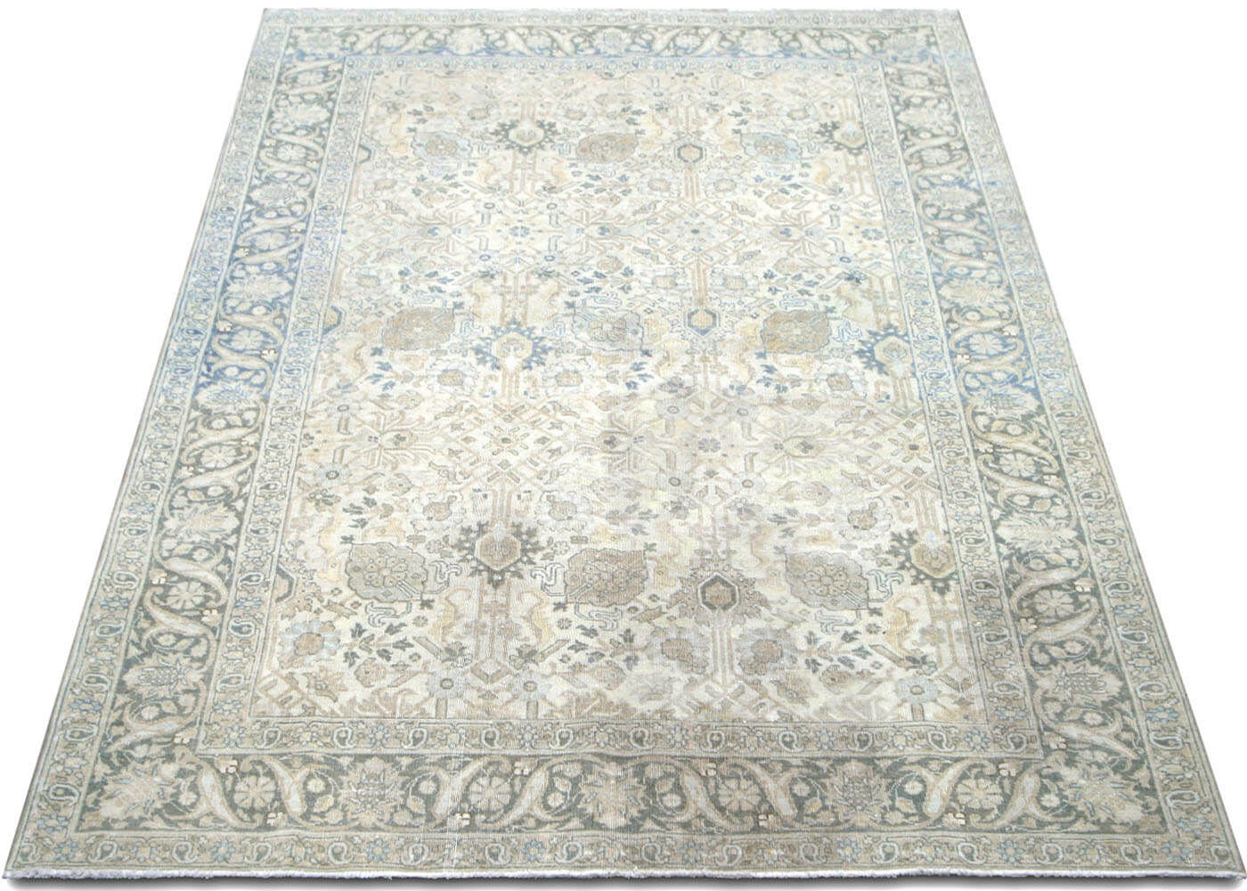 Semi Antique Persian Tabriz Rug - 5'10" x 9'3" - 201145