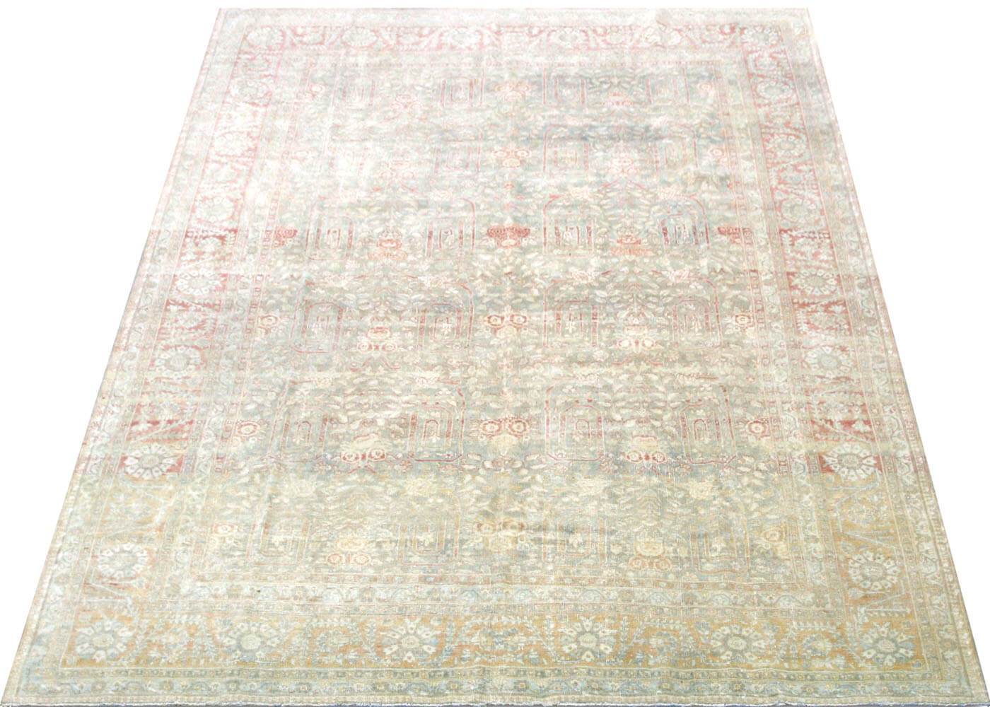 Semi Antique Persian Bidjar Rug - 8'4" x 11'7" - 201151
