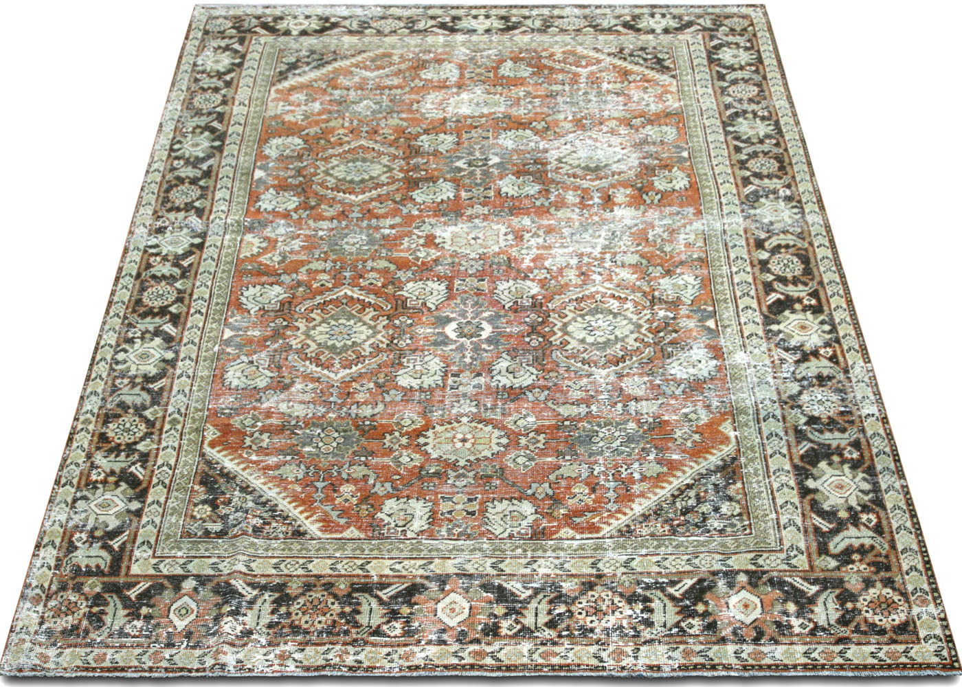 Vintage Persian Mahal Rug - 7' x 10'4" - 210001