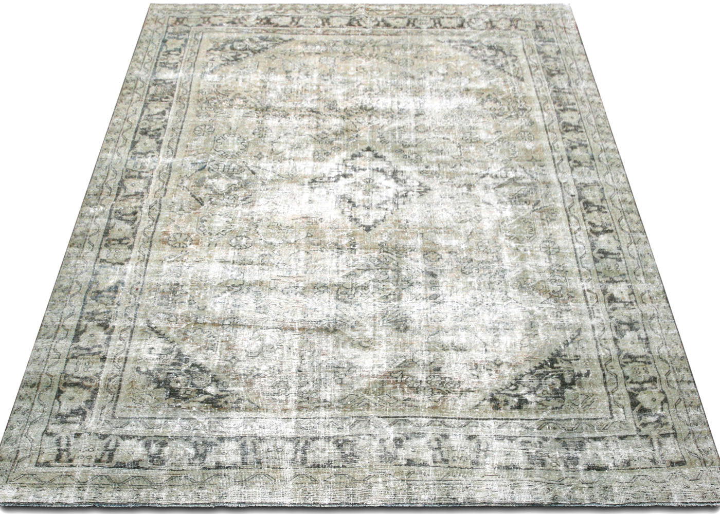 Vintage Persian Mahal Rug - 8'11" x 12' - 210004