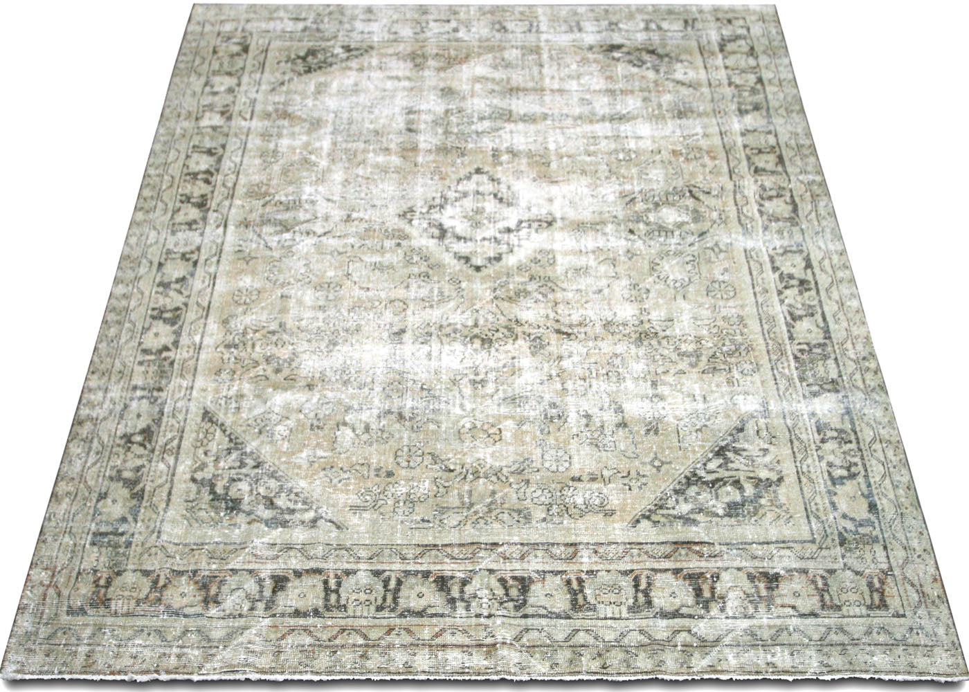 Vintage Persian Mahal Rug - 8'11" x 12' - 210004