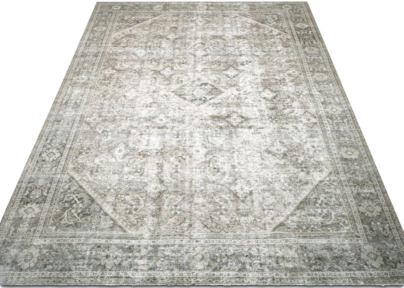 Vintage Persian Mahal Rug - 10'5" x 17' - 210005
