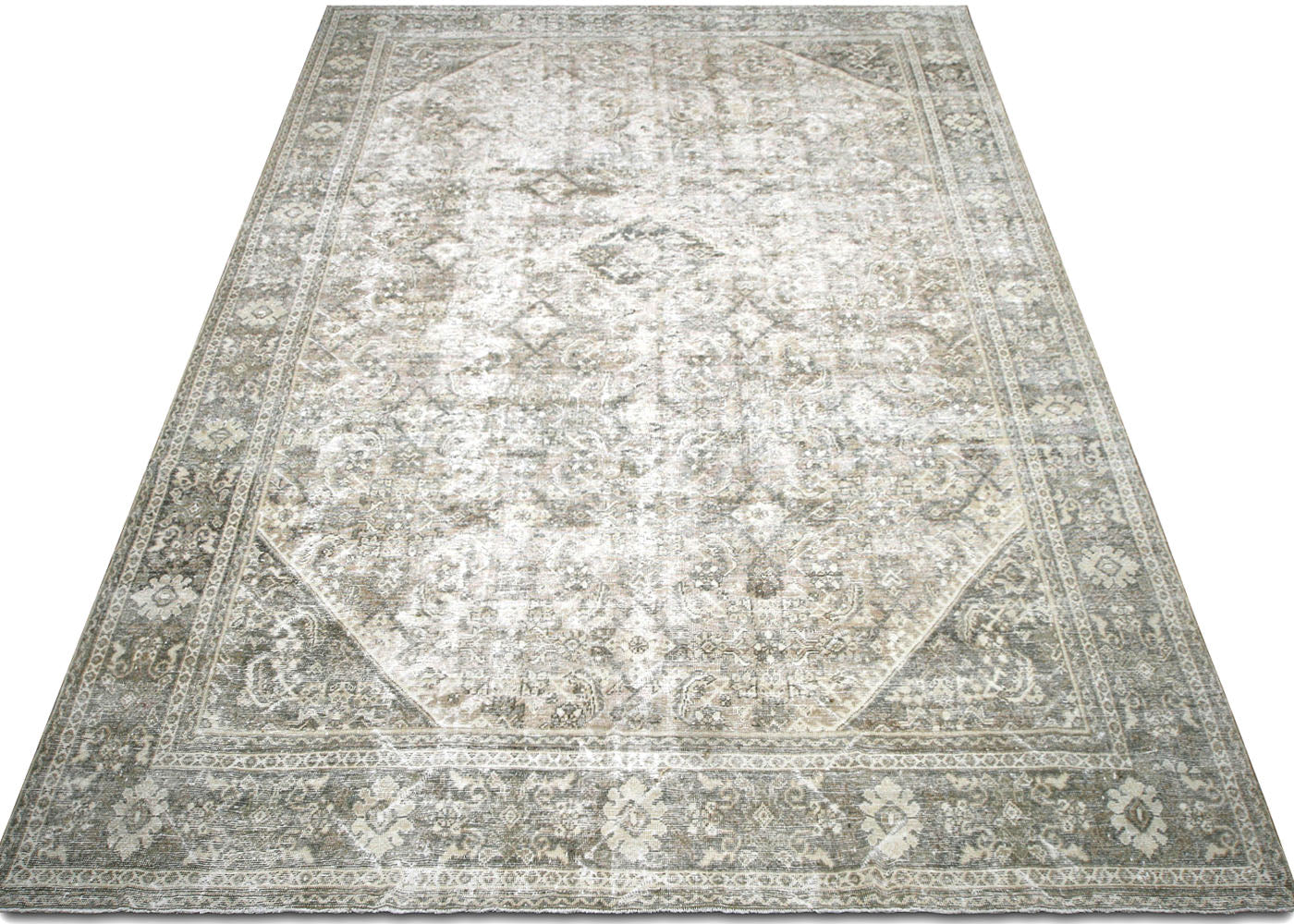 Vintage Persian Mahal Rug - 10'5" x 17' - 210005