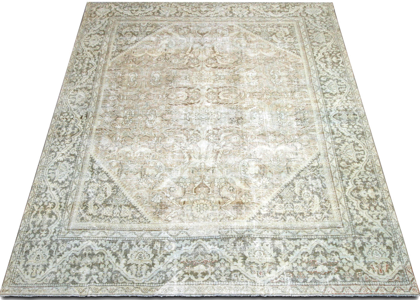 Vintage Persian Mahal Rug - 10'2" x 13'1 - 210006