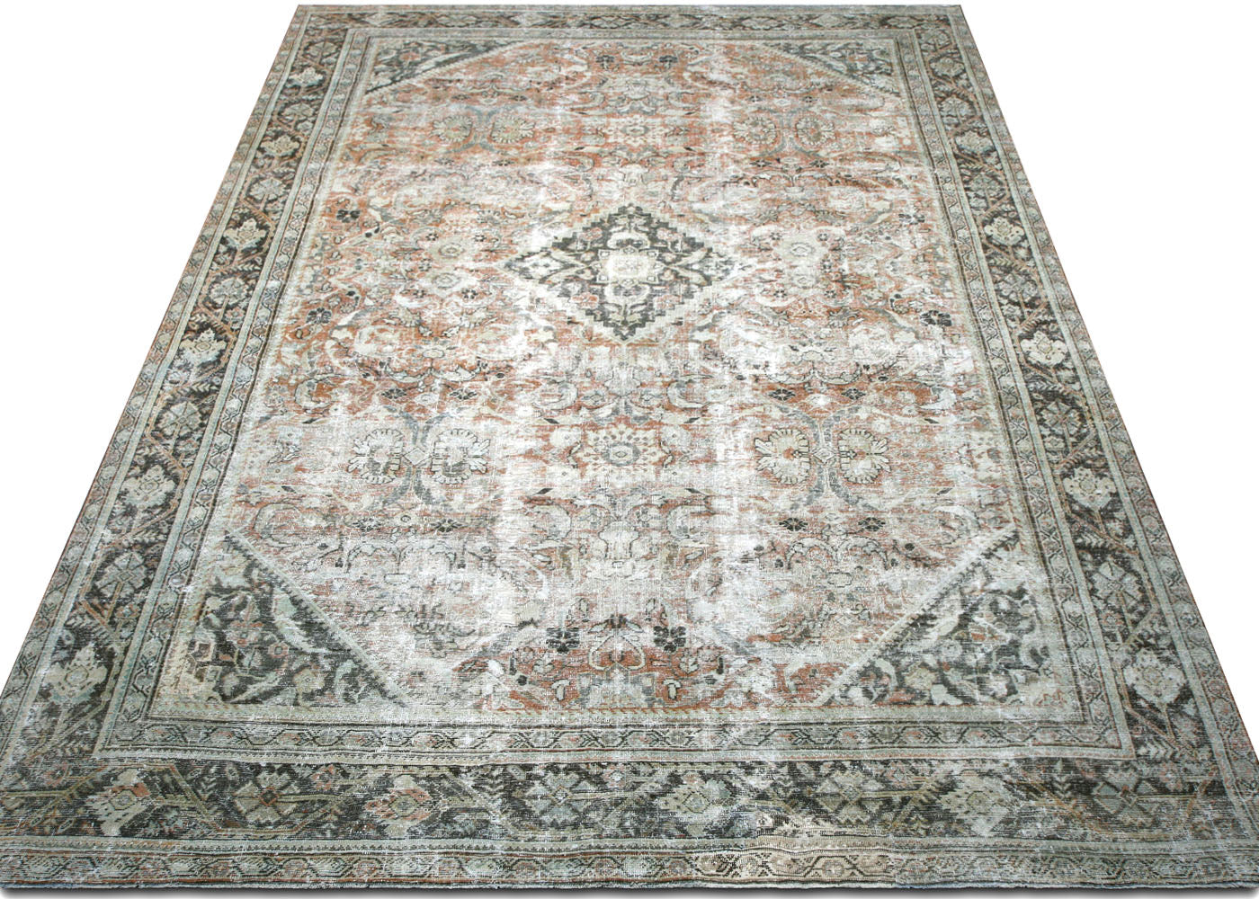 Vintage Persian Mahal Rug - 10'5" x 16'6" - 210010