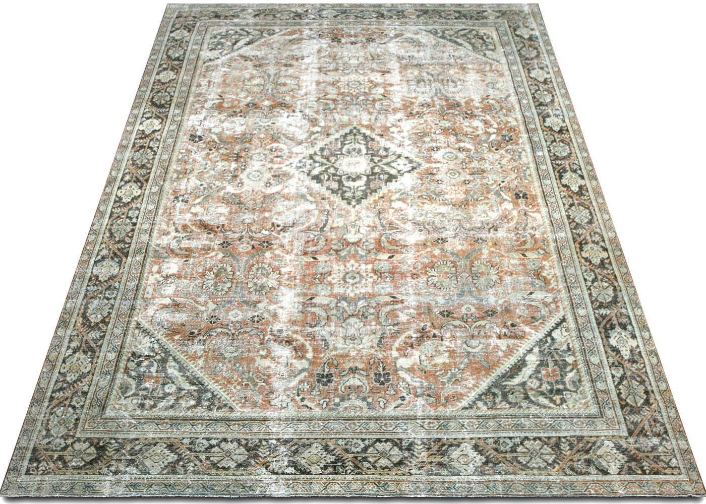 Vintage Persian Mahal Rug - 10'5" x 16'6" - 210010