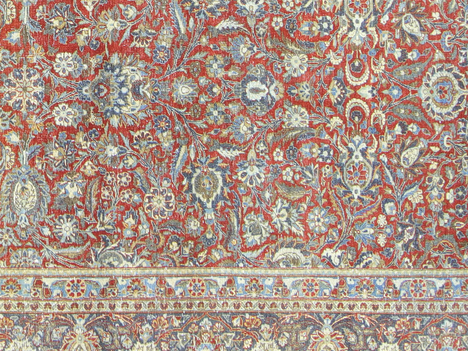 Semi Antique Persian Tabriz Rug - 8'10 x 11'11"