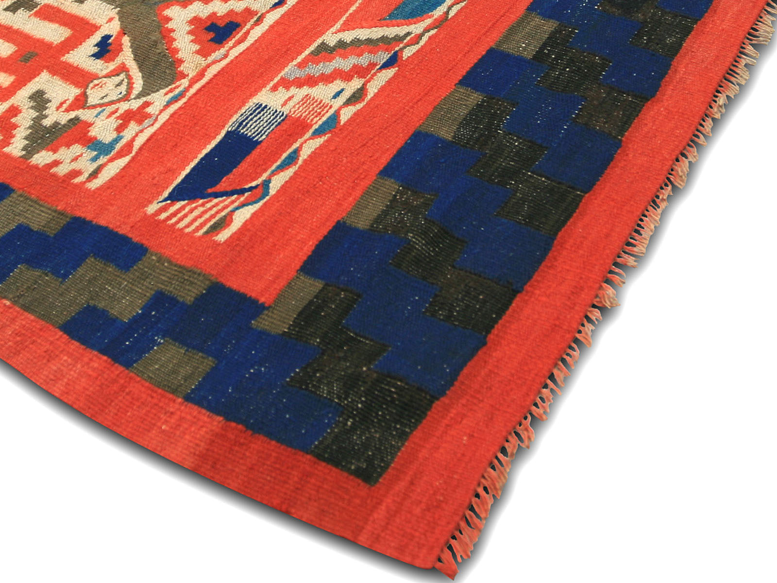 Antique Turkish Kilim - 7'5" x 8'1"