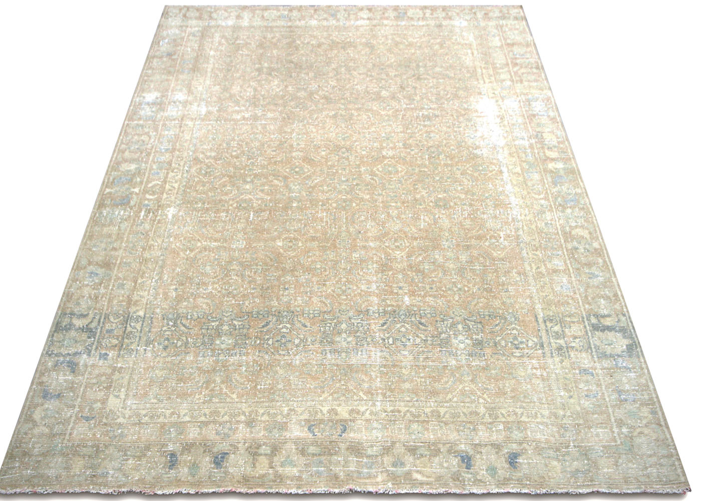 Semi Antique Persian Melayer Rug - 6'9" x 10'11" - 210028