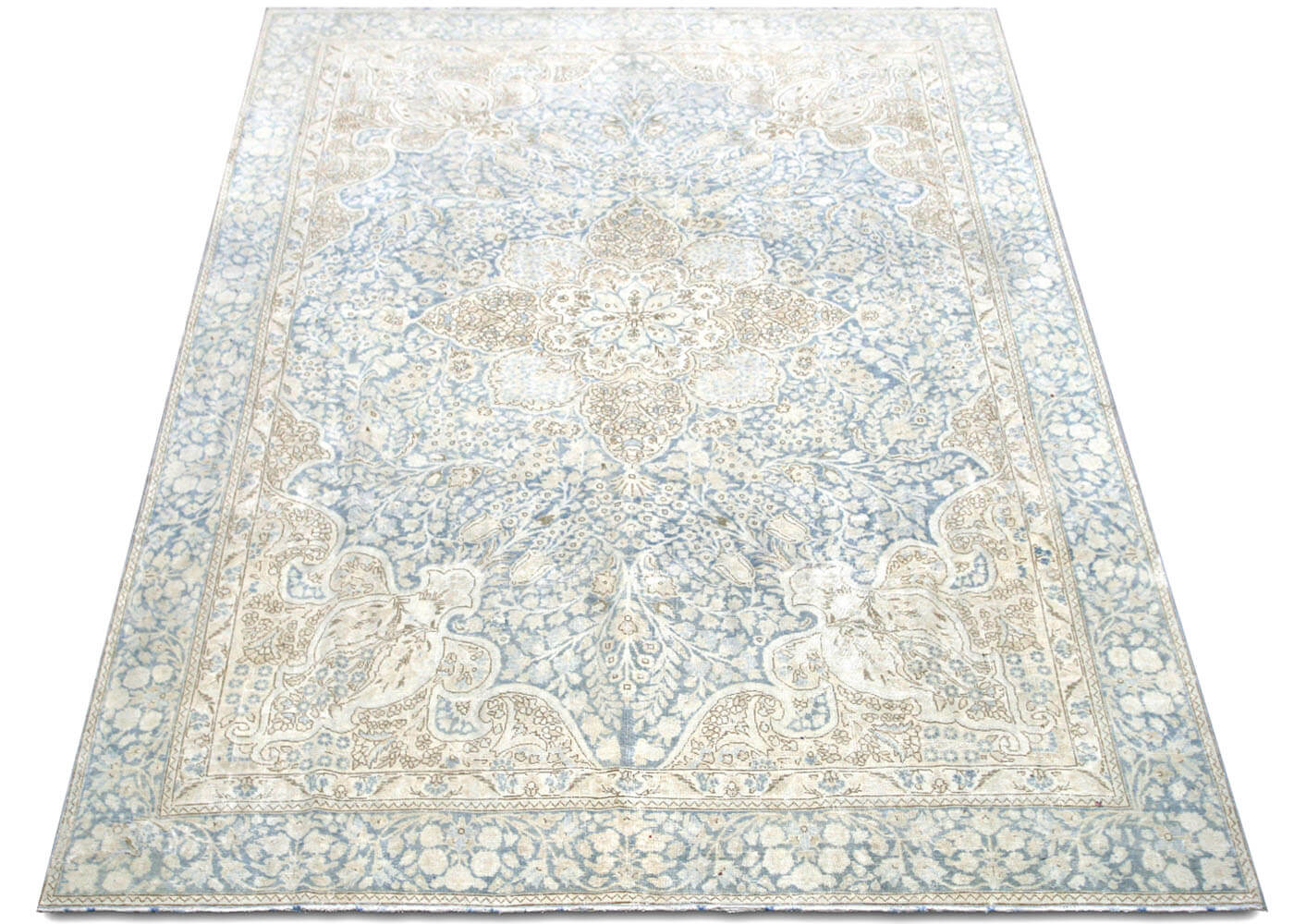 Semi Antique Persian Tabriz Rug - 8'7" x 12'2" - 210063