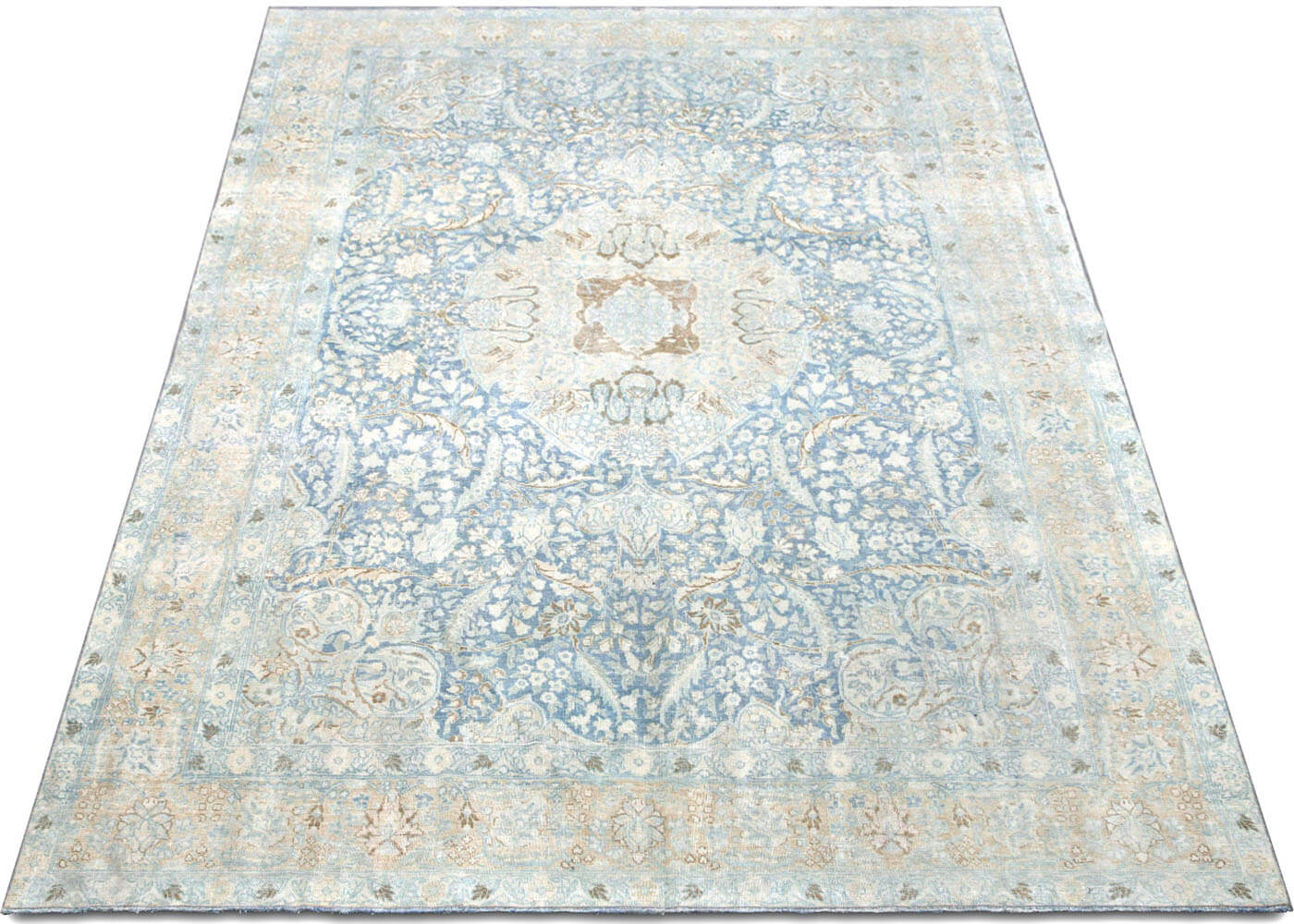 Semi Antique Persian Tabriz Rug - 7'9" x 11' - 210073