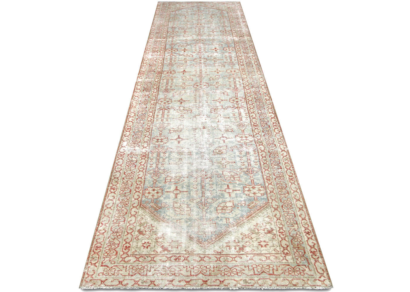 Semi Antique Persian Melayer Runner - 3'5" x 15' - 210083