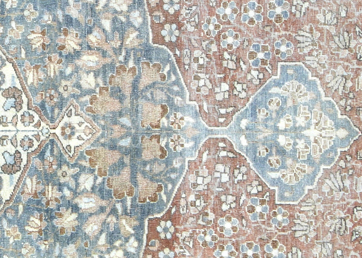 Semi Antique Persian Tabriz Rug - 7'3" x 11'4" - 210085