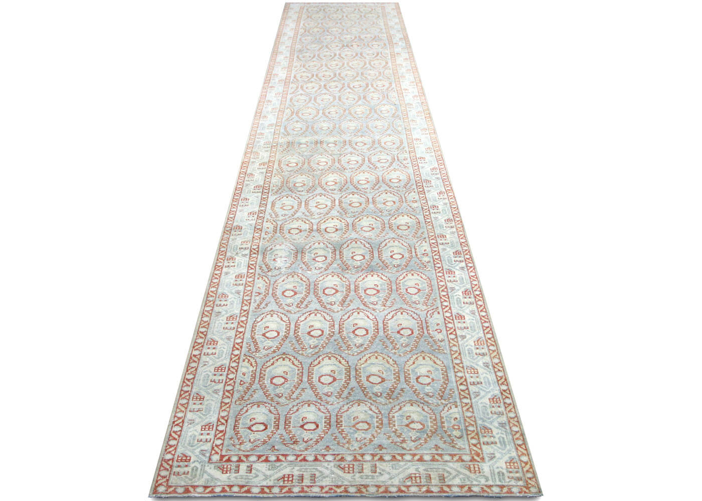 Semi Antique Persian Melayer Runner - 3'4" x 16'2" - 210097