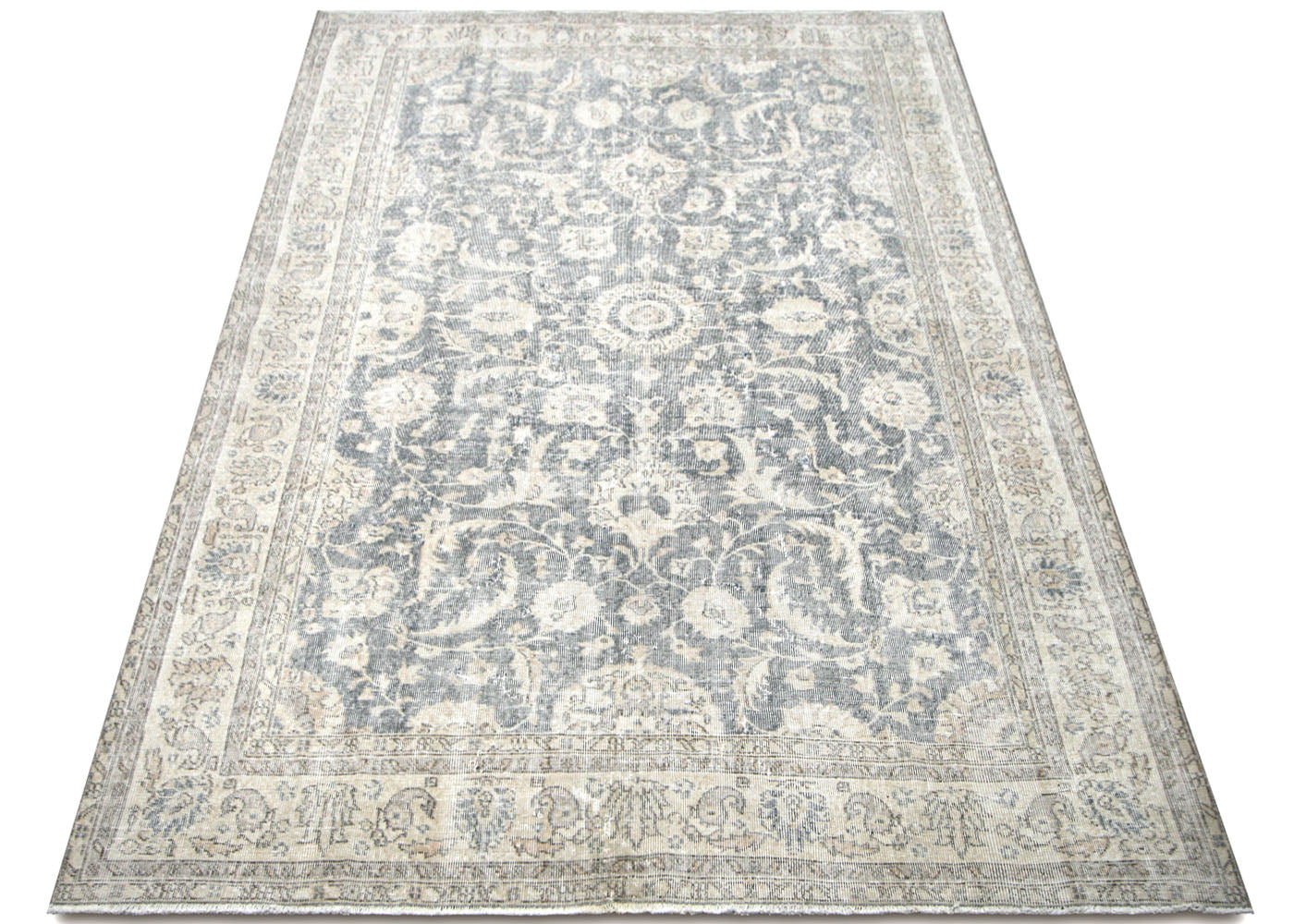 Vintage Turkish Oushak Rug - 6'6" x 9'11" - 210099