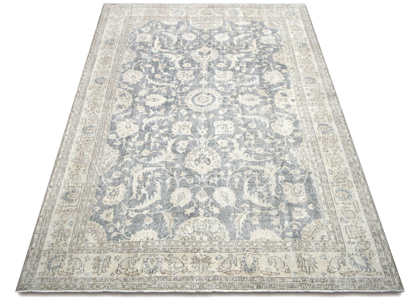Vintage Turkish Oushak Rug - 6'6" x 9'11" - 210099