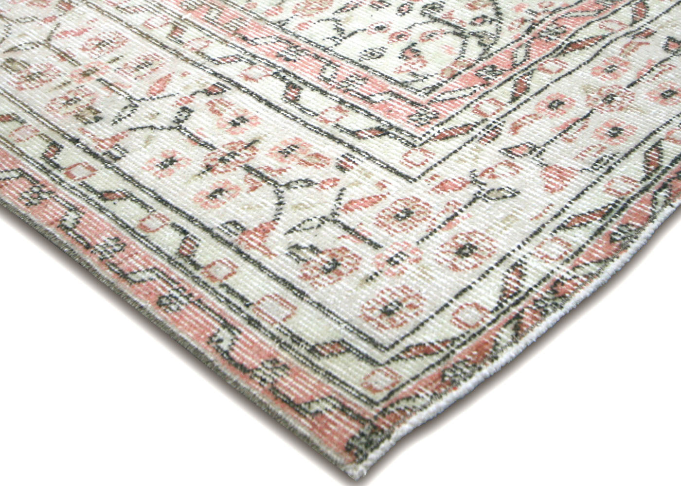 Vintage Turkish Oushak Rug - 6'6" x 10'2" - 210103